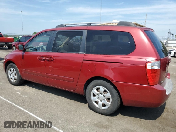 2006 Kia Sedona LX with VIN KNDMB233066095436, listed as a Copart auction lot 68822844 with 177,007 mi miles and Salvage Title. Bid and sale history available at carsss.com. Image 2.