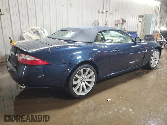 2007 Jaguar XK with VIN SAJDA44BX75B00447, listed as a Copart auction lot 50147695 with 119,467 mi miles and Salvage Title. Bid and sale history available at carsss.com. Image 3.