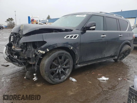 2012 Infiniti QX56 8-passenger with VIN JN8AZ2NC6C9317259, listed as a Copart auction lot 47020405 with 245,235 mi miles and Non Repairable. Bid and sale history available at carsss.com. Image 1.