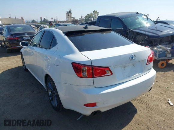 2011 Lexus IS 250 with VIN JTHBF5C27B5138799, listed as a IAAI auction lot 42452559 with 111,605 mi miles and . Bid and sale history available at DreamBid. Image 3.