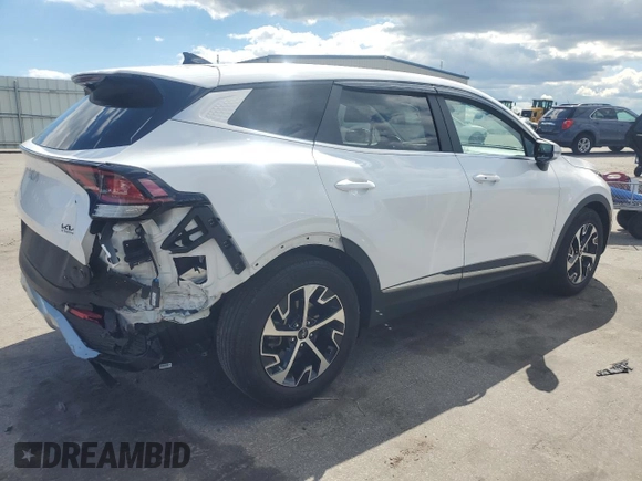 2023 Kia Sportage EX with VIN 5XYK33AF1PG057204, listed as a Copart auction lot 58293494 with 22,943 mi miles and Salvage Title. Bid and sale history available at carsss.com. Image 3.
