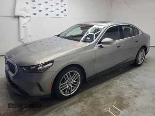 2024 BMW 5 Series 530i with VIN WBA43FJ06RCS37854, listed as a Copart auction lot 78741604 with 4,801 mi miles and Clean Title. Bid and sale history available at carsss.com. Image 1.