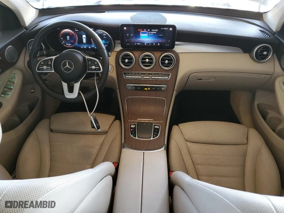 2020 Mercedes-Benz GLC with VIN W1N0G8DB2LF796301, listed as a Copart auction lot 46530175 with 51,070 mi miles and Salvage Title. Bid and sale history available at carsss.com. Image 8.