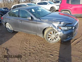 2014 Infiniti Q50 Sport with VIN JN1BV7AR7EM687996, listed as a IAAI auction lot 41481832 with 139,840 mi miles and . Bid and sale history available at carsss.com. Image 1.