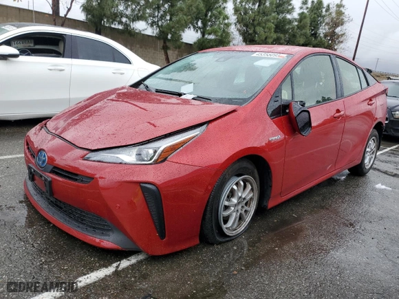2020 Toyota Prius L Eco with VIN JTDKARFU9L3111895, listed as a Copart auction lot 45355095 with 14,547 mi miles and Salvage Title. Bid and sale history available at carsss.com. Image 1.