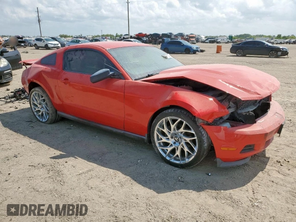 2011 Ford Mustang V6 with VIN 1ZVBP8AM2B5109535, listed as a Copart auction lot 58393135 with 200,130 mi miles and Salvage title. Bid and sale history available at DreamBid. Image 4.