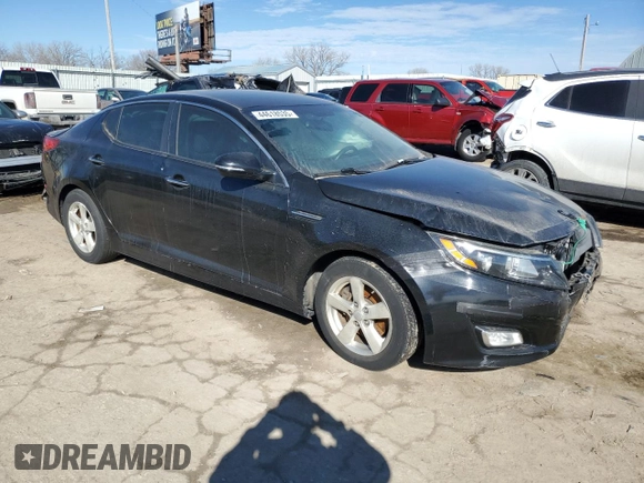 2015 Kia Optima LX with VIN KNAGM4A78F5650676, listed as a Copart auction lot 44618535 with 103,858 mi miles and Salvage Title. Bid and sale history available at carsss.com. Image 4.