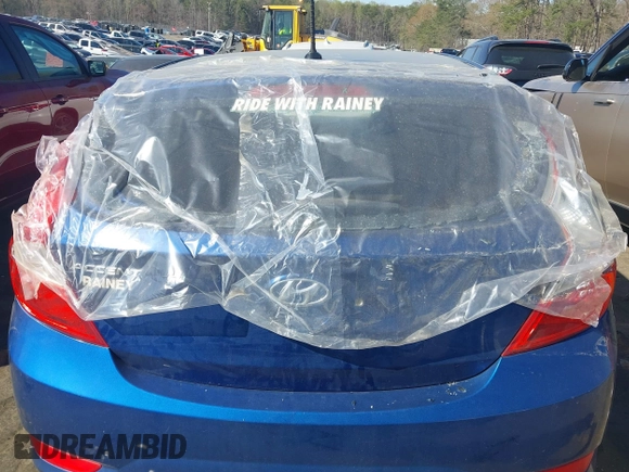 2015 Hyundai Accent GS with VIN KMHCT5AE3FU219124, listed as a IAAI auction lot 41843449 with 152,535 mi miles. Bid and sale history available at carsss.com. Image 6.