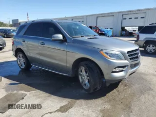 2015 Mercedes-Benz M ML 350 with VIN 4JGDA5HB6FA536757, listed as a Copart auction lot 50070965 with 125,797 mi miles and Salvage Title. Bid and sale history available at carsss.com. Image 4.
