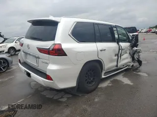 2020 Lexus LX 570 with VIN JTJDY7AX8L4316755, listed as a Copart auction lot 61222745 with 69,021 mi miles and Salvage title. Bid and sale history available at DreamBid. Image 3.