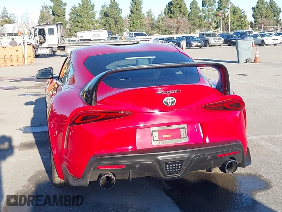 2020 Toyota Supra 3.0 with VIN WZ1DB4C02LW027976, listed as a IAAI auction lot 41264307 with 53,382 mi miles and . Bid and sale history available at DreamBid. Image 16.
