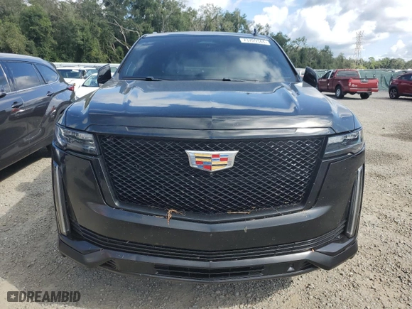 2022 Cadillac Escalade Sport Platinum with VIN 1GYS4GKT6NR125966, listed as a Copart auction lot 73709344 with 0 mi miles and Non Repairable. Bid and sale history available at carsss.com. Image 5.