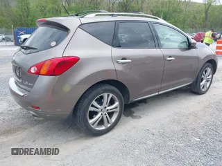 2010 Nissan Murano SL with VIN JN8AZ1MW6AW134027, listed as a IAAI auction lot 42136638 with 111,254 mi miles. Bid and sale history available at carsss.com. Image 4.