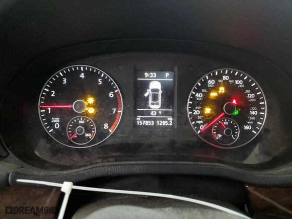 2013 Volkswagen Passat SEL Premium with VIN 1VWCM7A34DC081699, listed as a Copart auction lot 46140225 with 157,853 mi miles and Salvage Title. Bid and sale history available at carsss.com. Image 9.
