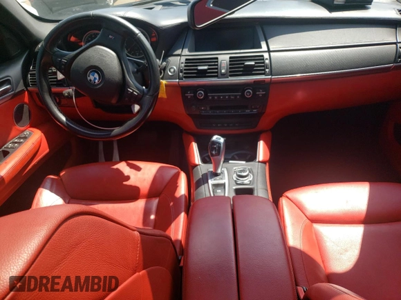 2013 BMW X6 M with VIN 5YMGZ0C50D0C40144, listed as a Copart auction lot 64889554 with 91,024 mi miles and Salvage Title. Bid and sale history available at carsss.com. Image 8.