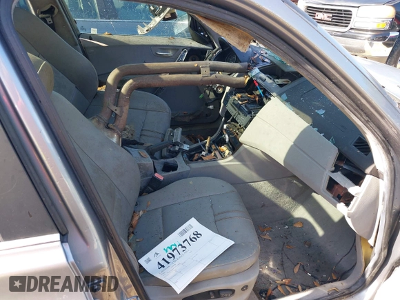 2006 BMW X3 3.0i with VIN WBXPA93496WD28060, listed as a IAAI auction lot 41973768 with 1 mi miles. Bid and sale history available at carsss.com. Image 5.