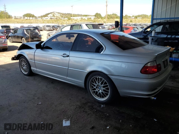 2002 BMW 3 Series 330Ci with VIN WBABN53412JU26649, listed as a Copart auction lot 72139944 with 214,534 mi miles and Salvage Title. Bid and sale history available at DreamBid. Image 2.