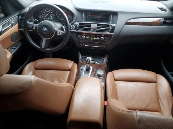 2017 BMW X3 xDrive35i with VIN 5UXWX7C56H0U39977, listed as a Copart auction lot 41337845 with 119,286 mi miles and Salvage Title. Bid and sale history available at DreamBid. Image 8.