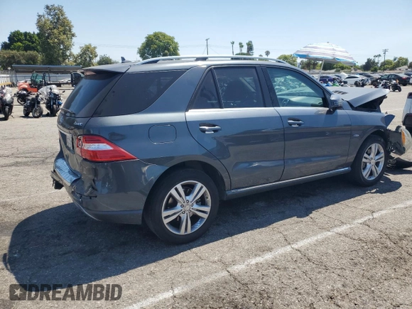 2012 Mercedes-Benz M 350 with VIN 4JGDA5HB3CA021162, listed as a Copart auction lot 63347105 with 151,616 mi miles and Salvage title. Bid and sale history available at DreamBid. Image 3.