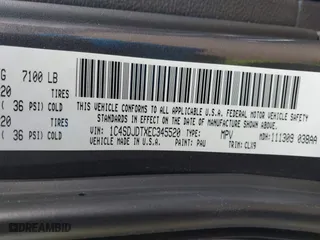 2014 Dodge Durango Limited with VIN 1C4SDJDTXEC345520, listed as a IAAI auction lot 41406601 with 148,216 mi miles. Bid and sale history available at carsss.com. Image 9.