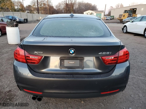 2015 BMW 4 Series 428i xDrive with VIN WBA4C9C5XFD330974, listed as a Copart auction lot 80738054 with 130,644 mi miles and Salvage Title. Bid and sale history available at carsss.com. Image 6.