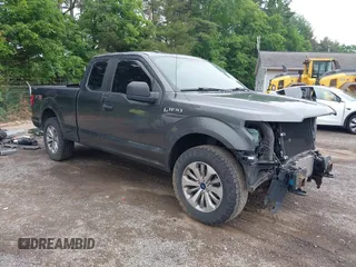 2018 Ford F-150 XL with VIN 1FTEX1EP6JFC61600, listed as a IAAI auction lot 42423185 with 161,991 mi miles and . Bid and sale history available at DreamBid. Image 1.
