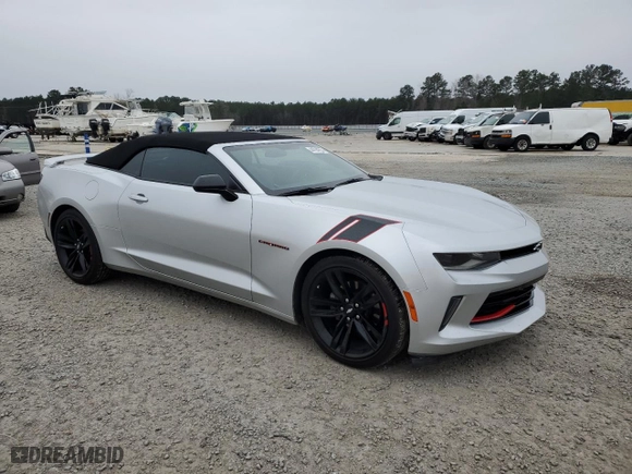 2017 Chevrolet Camaro 2LT with VIN 1G1FD3DS4H0215168, listed as a Copart auction lot 44794965 with 56,267 mi miles and Salvage Title. Bid and sale history available at carsss.com. Image 4.
