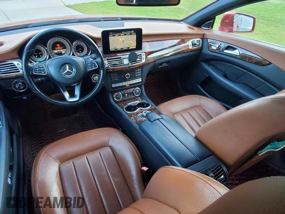 2016 Mercedes-Benz CLS 400 with VIN WDDLJ6FB2GA160705, listed as a Copart auction lot 53493755 with 134,308 mi miles and Clean title. Bid and sale history available at DreamBid. Image 9.
