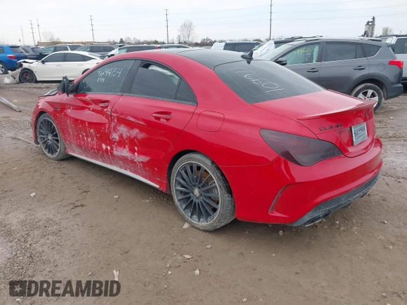 2015 Mercedes-Benz CLA 45 AMG with VIN WDDSJ5CB2FN176601, listed as a IAAI auction lot 41244154 with 129,061 mi miles and . Bid and sale history available at DreamBid. Image 3.