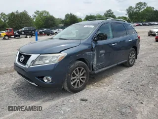 2016 Nissan Pathfinder SV with VIN 5N1AR2MM1GC667019, listed as a Copart auction lot 57503415 with 120,528 mi miles and Clean title. Bid and sale history available at DreamBid. Image 1.