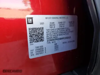 2021 Chevrolet Tahoe Z71 with VIN 1GNSKPKD8MR196810, listed as a Copart auction lot 83349244 with 42,807 mi miles and Salvage Title. Bid and sale history available at carsss.com. Image 13.