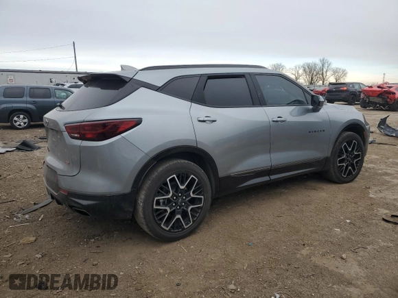 2024 Chevrolet Blazer RS with VIN 3GNKBKRS5RS145213, listed as a Copart auction lot 84481814 with 38,175 mi miles and Salvage title. Bid and sale history available at DreamBid. Image 3.