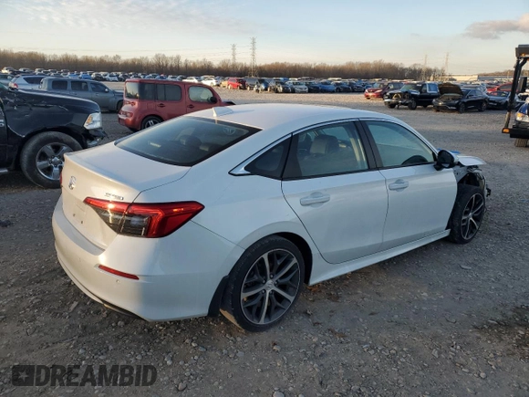 2022 Honda Civic Sedan Touring with VIN 2HGFE1F96NH301464, listed as a Copart auction lot 88975525 with 66,689 mi miles and Salvage Title. Bid and sale history available at carsss.com. Image 3.