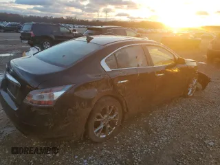 2014 Nissan Maxima S with VIN 1N4AA5AP7EC489860, listed as a Copart auction lot 85394734 with 118,274 mi miles and Salvage Title. Bid and sale history available at DreamBid. Image 3.