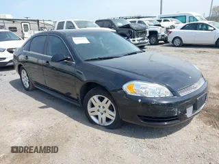 2013 Chevrolet Impala LT with VIN 2G1WG5E35D1233607, listed as a IAAI auction lot 42105060 with 156,513 mi miles and . Bid and sale history available at DreamBid. Image 1.