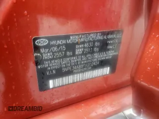 2015 Hyundai Sonata Sport z VIN 5NPE34AB8FH202424, wystawiony jako Copart lot #54832895 z przebiegiem 99 472 mil mil oraz Szkoda całkowita • Salvage title. Historia ofert i sprzedaży dostępna na DreamBid. Obrazek 13.