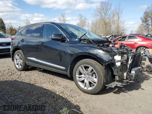 2021 Acura RDX w/Advance Package with VIN 5J8TC2H75ML009316, listed as a Copart auction lot 48187235 with 49,813 mi miles and Salvage Title. Bid and sale history available at carsss.com. Image 4.