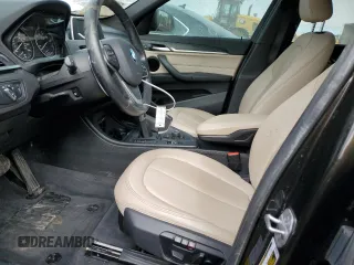 2017 BMW X1 xDrive28i with VIN WBXHT3C37H5F87237, listed as a Copart auction lot 46151025 with 34,297 mi miles and Salvage Title. Bid and sale history available at carsss.com. Image 7.