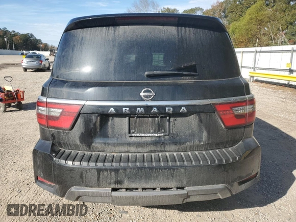 2021 Nissan Armada SV with VIN JN8AY2AC6M9147611, listed as a Copart auction lot 84439934 with Not Provided miles and Salvage Title. Bid and sale history available at carsss.com. Image 6.