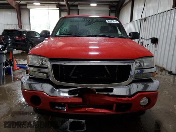2005 GMC Sierra 1500 SLE with VIN 1GTEK14T35Z273334, listed as a Copart auction lot 61205445 with 107,518 mi miles and Salvage title. Bid and sale history available at DreamBid. Image 5.