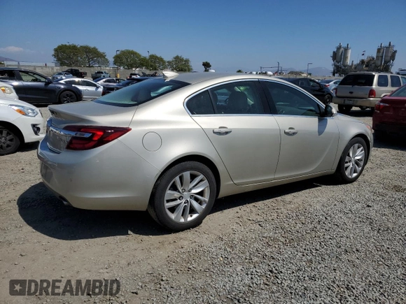 2015 Buick Regal Premium I with VIN 2G4GN5EX0F9173420, listed as a Copart auction lot 54937065 with 138,066 mi miles and Clean Title. Bid and sale history available at carsss.com. Image 3.