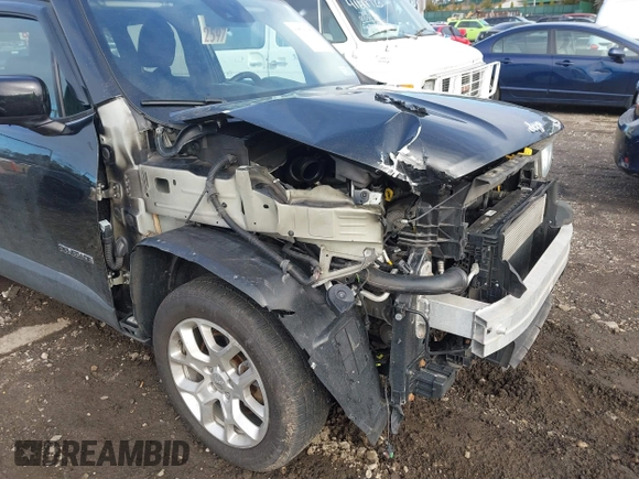 2017 Jeep Renegade Latitude with VIN ZACCJBBB9HPE91033, listed as a IAAI auction lot 41796937 with 87,760 mi miles and . Bid and sale history available at DreamBid. Image 18.
