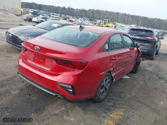 2020 Kia Forte LXS with VIN 3KPF24AD2LE252227, listed as a IAAI auction lot 41555563 with 78,201 mi miles. Bid and sale history available at carsss.com. Image 4.