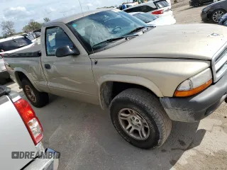 2004 Dodge Dakota with VIN 1D7GG16K94S622234, listed as a Copart auction lot 79830354 with 63,401 mi miles and Salvage Title. Bid and sale history available at DreamBid. Image 4.
