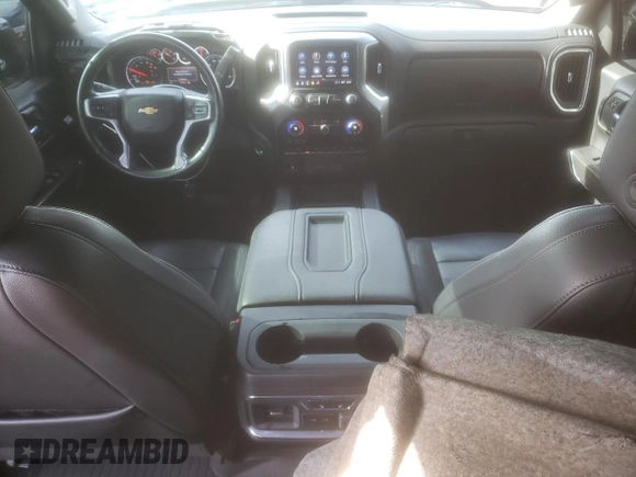 2021 Chevrolet Silverado 1500 LTZ with VIN 3GCUYGET0MG338974, listed as a Copart auction lot 47618705 with 87,076 mi miles and Salvage Title. Bid and sale history available at DreamBid. Image 8.