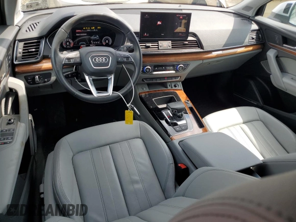 2022 Audi Q5 S line Premium Plus with VIN WA1EAAFY6N2134605, listed as a Copart auction lot 59351045 with 30,479 mi miles and Salvage title. Bid and sale history available at DreamBid. Image 8.