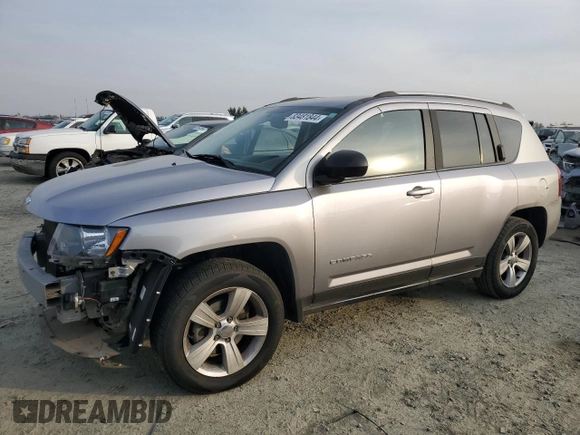2017 Jeep Compass 75th Anniversary Edition with VIN 1C4NJDBB8HD142898, listed as a Copart auction lot 83481844 with 106,809 mi miles and Salvage Title. Bid and sale history available at carsss.com. Image 1.