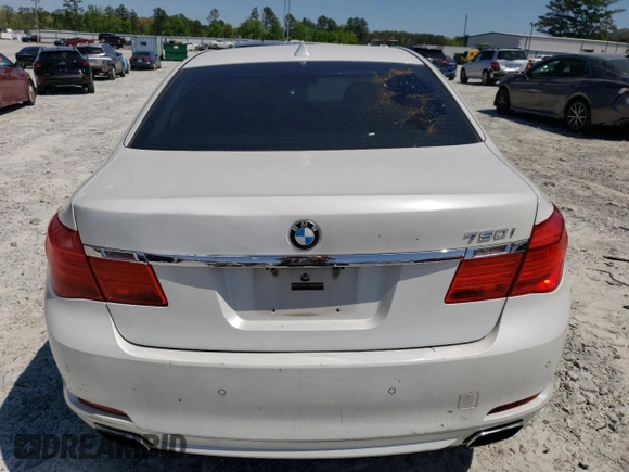 2011 BMW 7 Series 750i with VIN WBAKA8C57BCY36883, listed as a Copart auction lot 52237295 with 185,133 mi miles and Clean title. Bid and sale history available at DreamBid. Image 6.
