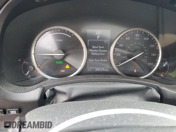 2015 Lexus NX 300h with VIN JTJBJRBZ1F2006518, listed as a Copart auction lot 56195375 with 38,529 mi miles and Salvage title. Bid and sale history available at DreamBid. Image 9.