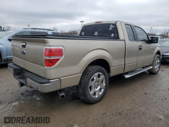 2010 Ford F-150 XL with VIN 1FTFX1CV3AFD17207, listed as a Copart auction lot 44138395 with 122,570 mi miles and Salvage Title. Bid and sale history available at carsss.com. Image 3.